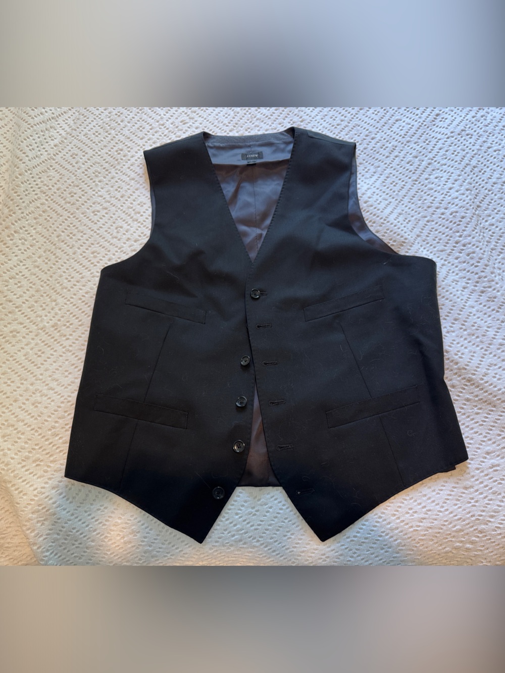 J Crew Black Men's Dress Vest